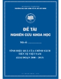 Đề tài nghiên cứu khoa học: Tính hiệu quả của chính sách tiền tệ Việt Nam( Giai đoạn 2000 – 2013)