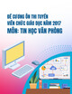 Đề cương ôn thi tuyển viên chức Giáo dục năm 2017 – Môn Tin học văn phòng